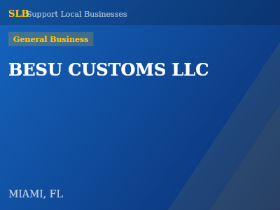 BESU CUSTOMS LLC — General Business in MIAMI, FL
