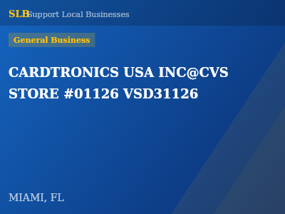 CARDTRONICS USA INC@CVS STORE #01126 VSD31126 — General Business in MIAMI, FL
