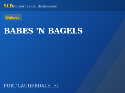 BABES 'N BAGELS — Bakery in FORT LAUDERDALE, FL