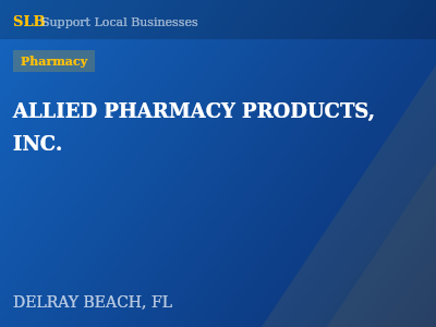 ALLIED PHARMACY PRODUCTS, INC. — Pharmacy in DELRAY BEACH, FL