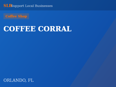 COFFEE CORRAL — Coffee Shop in ORLANDO, FL