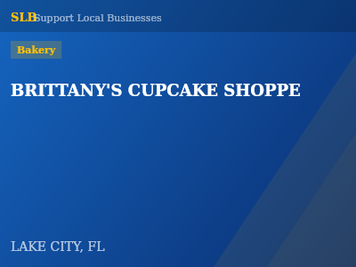 BRITTANY'S CUPCAKE SHOPPE — Bakery in LAKE CITY, FL