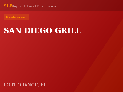 SAN DIEGO GRILL — Restaurant in PORT ORANGE, FL