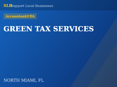 GREEN TAX SERVICES — Accountant/CPA in NORTH MIAMI, FL
