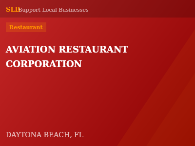 AVIATION RESTAURANT CORPORATION — Restaurant in DAYTONA BEACH, FL