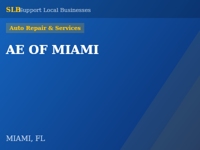 AE OF MIAMI — Auto Repair & Services in MIAMI, FL