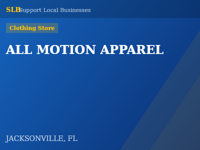 ALL MOTION APPAREL — Clothing Store in JACKSONVILLE, FL