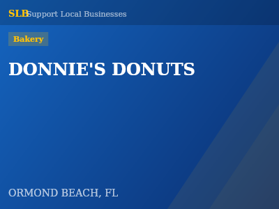 DONNIE'S DONUTS — Bakery in ORMOND BEACH, FL