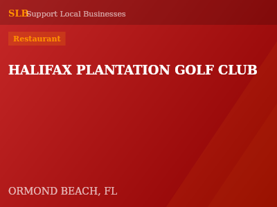 HALIFAX PLANTATION GOLF CLUB — Restaurant in ORMOND BEACH, FL