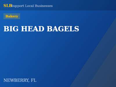 BIG HEAD BAGELS — Bakery in NEWBERRY, FL