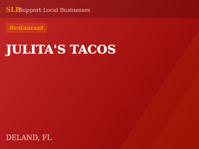 JULITA'S TACOS — Restaurant in DELAND, FL