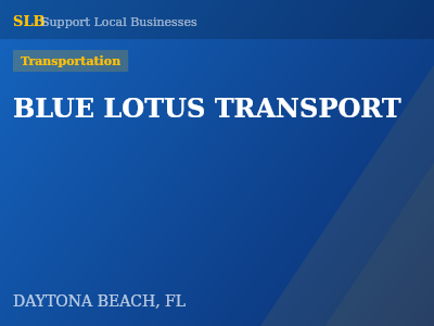 BLUE LOTUS TRANSPORT — Transportation in DAYTONA BEACH, FL