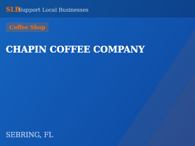 CHAPIN COFFEE COMPANY — Coffee Shop in SEBRING, FL