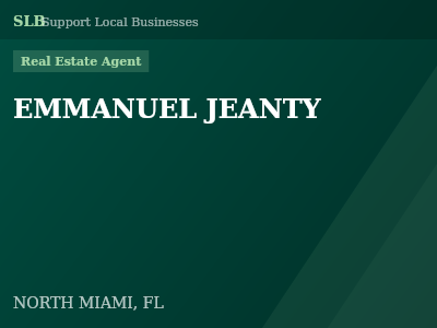 EMMANUEL JEANTY — Real Estate Agent in NORTH MIAMI, FL