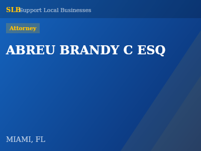 ABREU BRANDY C ESQ — Attorney in MIAMI, FL