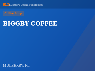 BIGGBY COFFEE — Coffee Shop in MULBERRY, FL