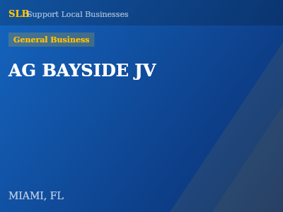 AG BAYSIDE JV — General Business in MIAMI, FL