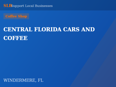 CENTRAL FLORIDA CARS AND COFFEE — Coffee Shop in WINDERMERE, FL