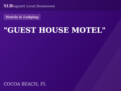 "GUEST HOUSE MOTEL" — Hotels & Lodging in COCOA BEACH, FL