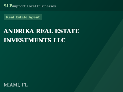 ANDRIKA REAL ESTATE INVESTMENTS LLC — Real Estate Agent in MIAMI, FL