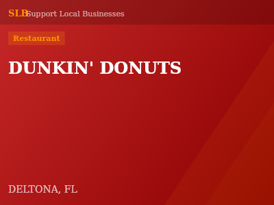 DUNKIN' DONUTS — Restaurant in DELTONA, FL
