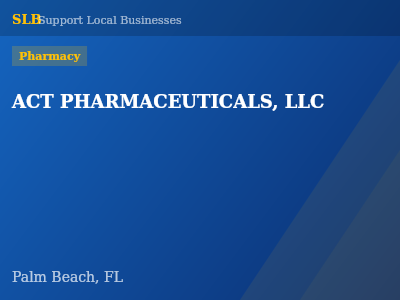 ACT PHARMACEUTICALS, LLC — Pharmacy in Palm Beach, FL