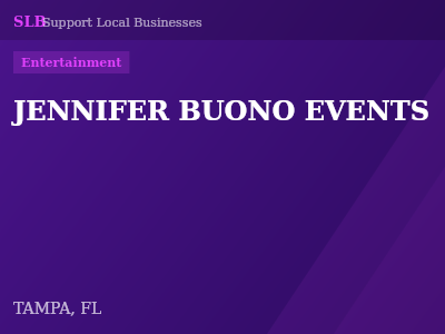 JENNIFER BUONO EVENTS — Entertainment in TAMPA, FL