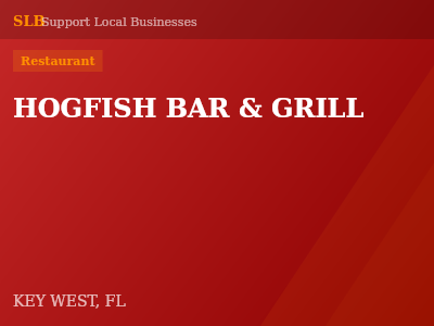 HOGFISH BAR & GRILL — Restaurant in KEY WEST, FL