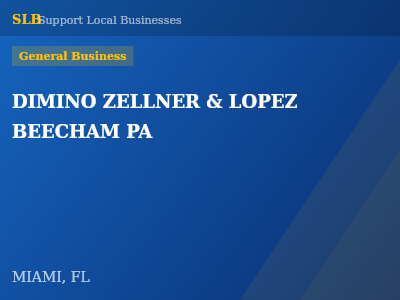 DIMINO ZELLNER & LOPEZ BEECHAM PA — General Business in MIAMI, FL