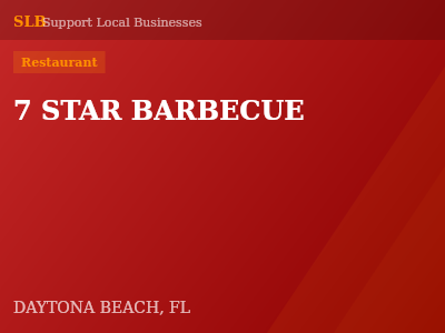 7 STAR BARBECUE — Restaurant in DAYTONA BEACH, FL