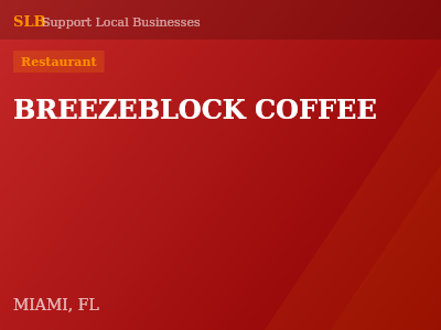 BREEZEBLOCK COFFEE — Restaurant in MIAMI, FL