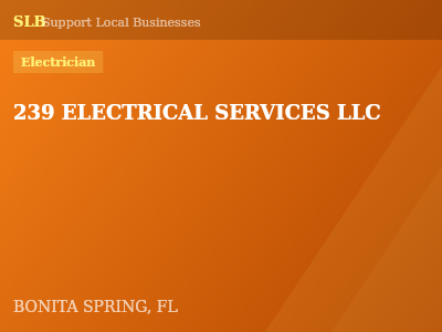 239 ELECTRICAL SERVICES LLC — Electrician in BONITA SPRING, FL