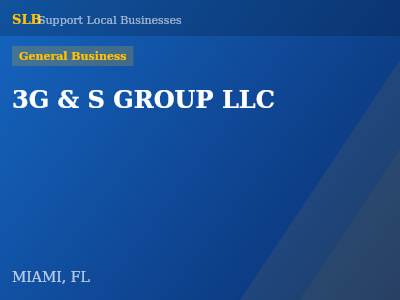 3G & S GROUP LLC — General Business in MIAMI, FL