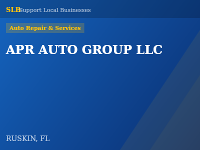 APR AUTO GROUP LLC — Auto Repair & Services in RUSKIN, FL