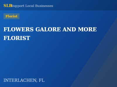FLOWERS GALORE AND MORE FLORIST — Florist in INTERLACHEN, FL