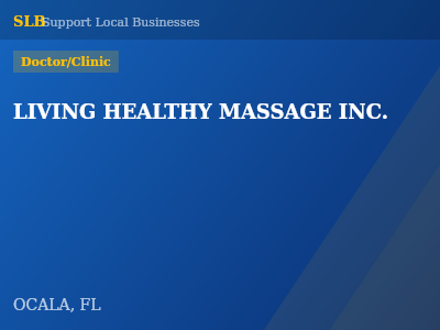 LIVING HEALTHY MASSAGE INC. — Doctor/Clinic in OCALA, FL
