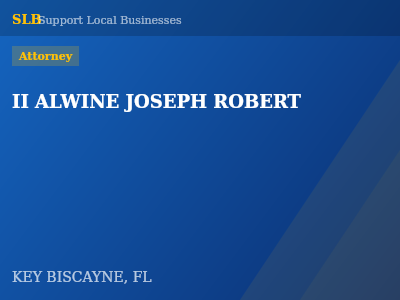 II ALWINE JOSEPH ROBERT — Attorney in KEY BISCAYNE, FL