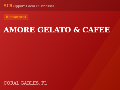 AMORE GELATO & CAFEE — Restaurant in CORAL GABLES, FL