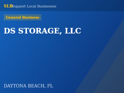 DS STORAGE, LLC — General Business in DAYTONA BEACH, FL