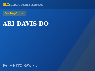 ARI DAVIS DO — Doctor/Clinic in PALMETTO BAY, FL