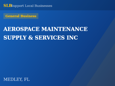 AEROSPACE MAINTENANCE SUPPLY & SERVICES INC — General Business in MEDLEY, FL