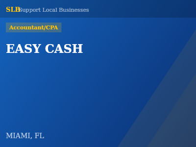 EASY CASH — Accountant/CPA in MIAMI, FL