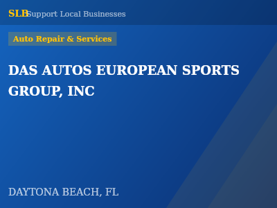 DAS AUTOS EUROPEAN SPORTS GROUP, INC — Auto Repair & Services in DAYTONA BEACH, FL