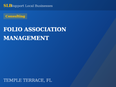FOLIO ASSOCIATION MANAGEMENT — Consulting in TEMPLE TERRACE, FL