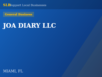 JOA DIARY LLC — General Business in MIAMI, FL