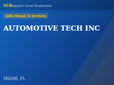 AUTOMOTIVE TECH INC — Auto Repair & Services in MIAMI, FL