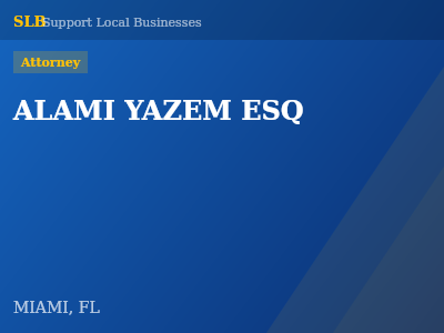 ALAMI YAZEM ESQ — Attorney in MIAMI, FL