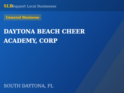 DAYTONA BEACH CHEER ACADEMY, CORP — General Business in SOUTH DAYTONA, FL