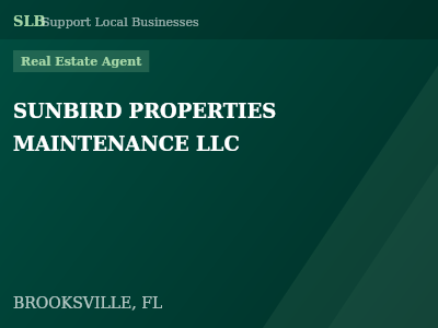 SUNBIRD PROPERTIES MAINTENANCE LLC — Real Estate Agent in BROOKSVILLE, FL