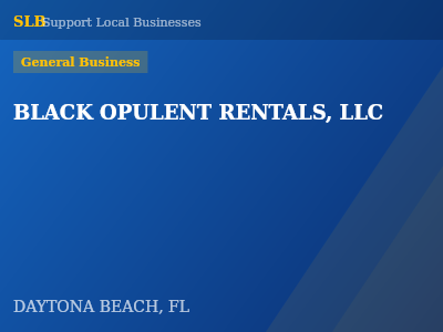 BLACK OPULENT RENTALS, LLC — General Business in DAYTONA BEACH, FL